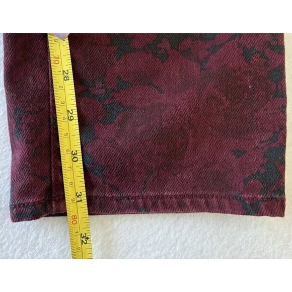 Ann Taylor Modern Fit Jeans Size 10 Purple‎ & Black Straight Stretch Denim (b1) - Picture 5 of 7